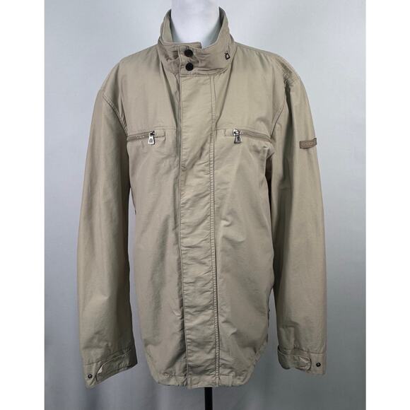 GEOX Men’s Utility Waterproof Jacket Beige Size Large - Picture 1 of 11